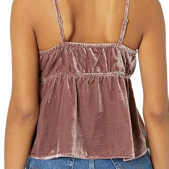 Lucky Brand Embroidered Velvet Cami - Picture 6 of 6